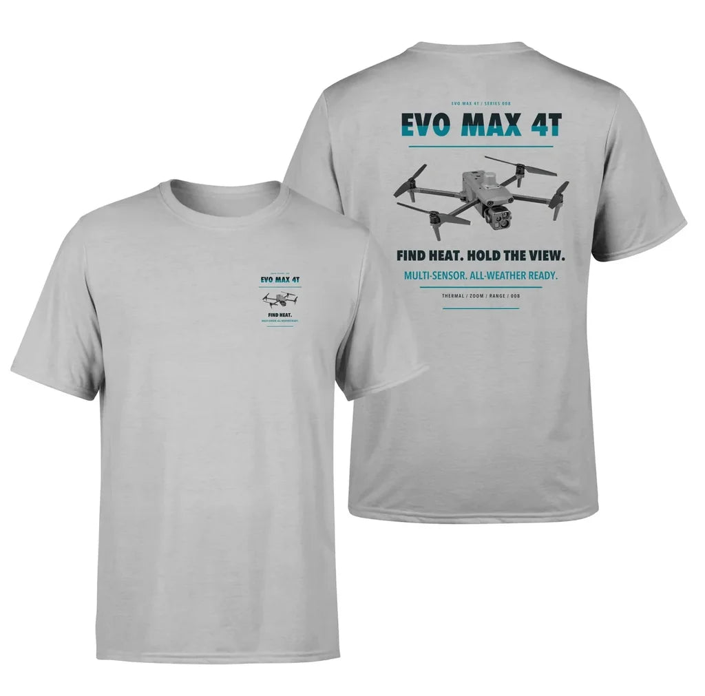 Autel EVO Max 4T design on light gray t shirt