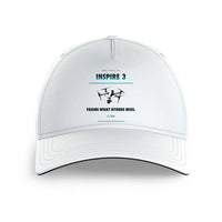 Thumbnail for DJI Inspire 3 design on white printed hat