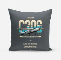 Thumbnail for Cessna 208 Caravan design on gray pillow