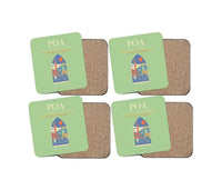 Thumbnail for Porto Alegre - Salgado Filho International Airport POA Coaster 4-Pieces-Set - Light Green