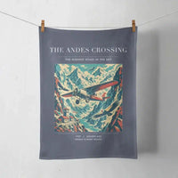 Thumbnail for VINTAGE G4021 - The Andes Crossing - Designed Towels design on navyblue