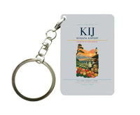 Thumbnail for Niigata Airport (KIJ) design on light gray key chain