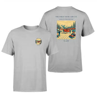 Thumbnail for VINTAGE G4480 - The First Snow Circuit - Double-Side T-Shirt design on lightgray double side t shirt