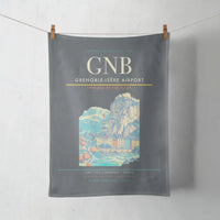 Thumbnail for Grenoble-Isère Airport (GNB) design on gray towel