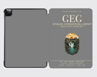 Thumbnail for Spokane International Airport (GEG) design on gray ipad tablet case
