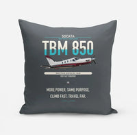 Thumbnail for Socata TBM 850 design on gray pillow