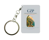 Thumbnail for Gazipasa-Alanya Airport (GZP) design on light gray key chain