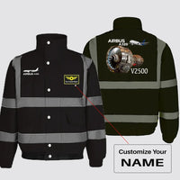 Thumbnail for Airbus A320 & V2500 Engine Designed Reflective Winter Jackets - view 11