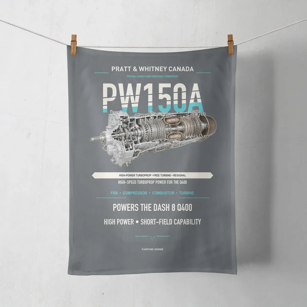 PW150A design on gray towel