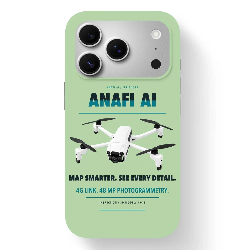 Parrot ANAFI Ai Case design on light green iphone case