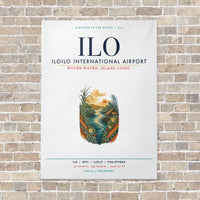 Thumbnail for Iloilo International Airport ILO vertical canvas print - no frame - white background