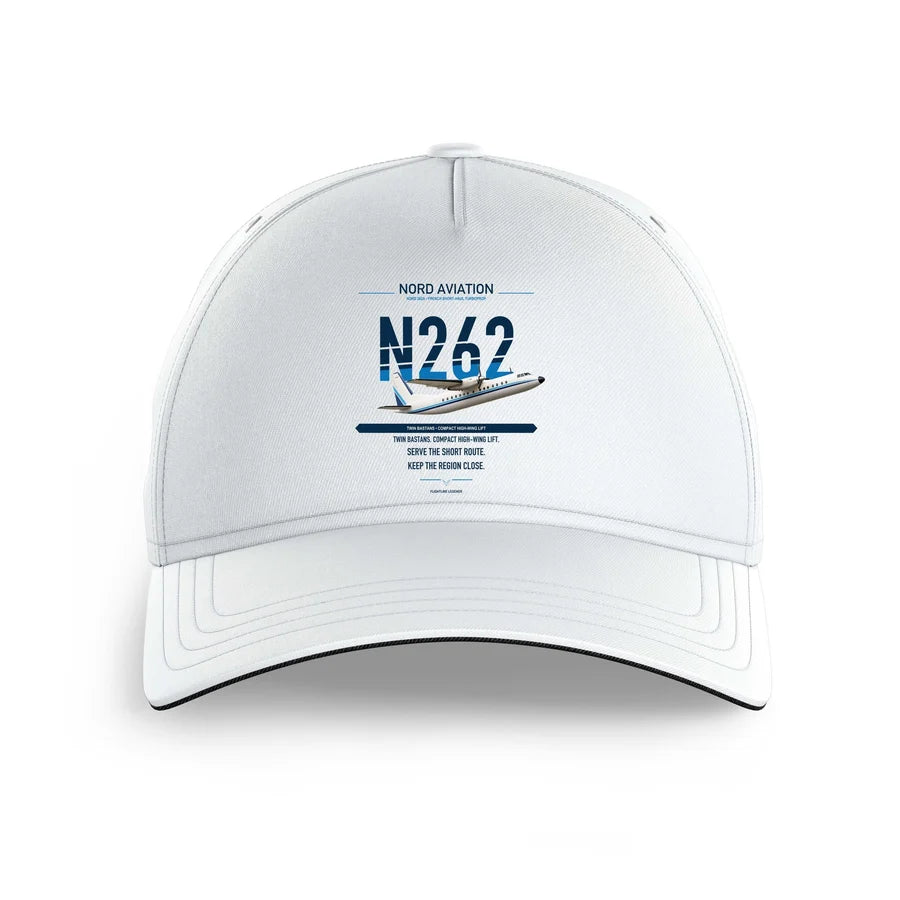 Nord 262A design on white printed hat