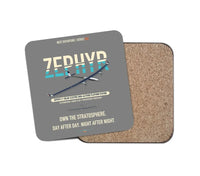 Thumbnail for Airbus Zephyr S design on gray 1 piece coaster