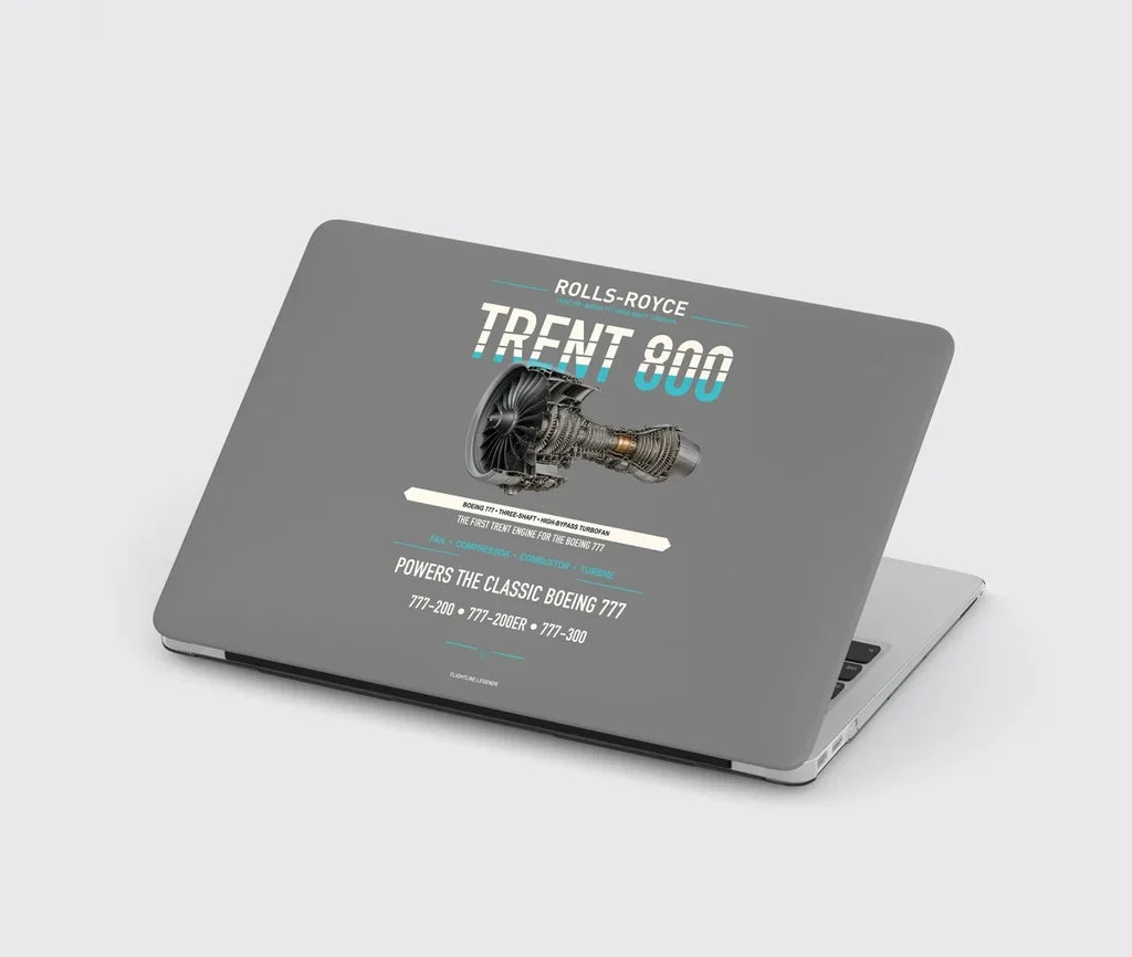 TRENT 800 design on gray MacBook case