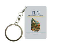 Thumbnail for Flagstaff Pulliam Airport (FLG) design on light gray key chain
