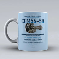 Thumbnail for Mug design on light blue cfm56 5b