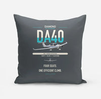 Thumbnail for Diamond DA40 design on gray pillow