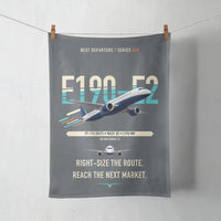 Thumbnail for Embraer E190-E2 design on gray towel