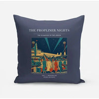 Thumbnail for VINTAGE G4080 - The Propliner Nights - Designed Pillows design on navyblue