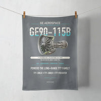 Thumbnail for GE90-115B design on gray towel