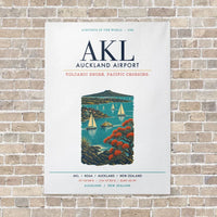 Thumbnail for Auckland Airport AKL vertical canvas print - no frame - white background