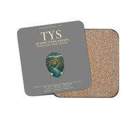 Thumbnail for McGhee Tyson Airport Knoxville (TYS) design on gray 1 piece coaster