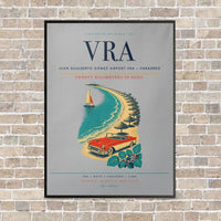 Thumbnail for Juan Gualberto Gómez Airport VRA — Varadero vertical canvas print - framed - light gray background