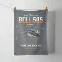 Thumbnail for Bell 505 Jet Ranger X design on gray towel