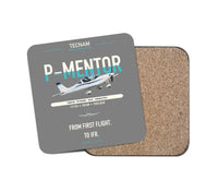 Thumbnail for Tecnam P-Mentor design on gray 1 piece coaster