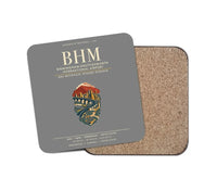 Thumbnail for Birmingham-Shuttlesworth International Airport (BHM) design on gray 1 piece coaster