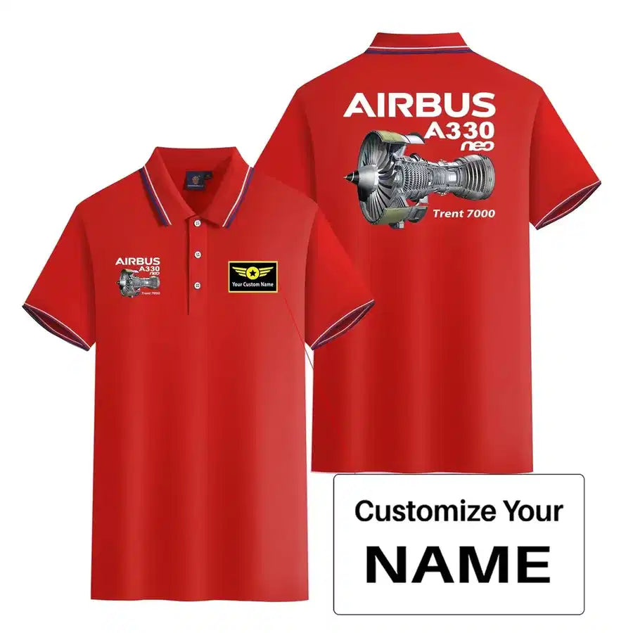 Customisable Airbus A330 Polo Shirt - view 11
