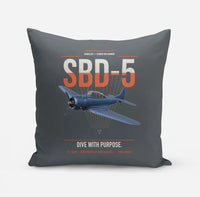 Thumbnail for SBD-5 Dauntless design on gray pillow