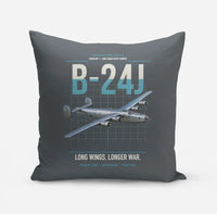 Thumbnail for B-24J Liberator design on gray pillow