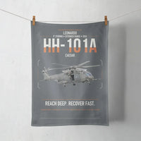 Thumbnail for Leonardo HH-101A Caesar design on gray towel