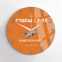 Thumbnail for Airbus C295M T.21 design on orange no frame wall clock