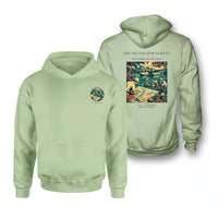 Thumbnail for VINTAGE G4209 - The Island Hop Survey - Double-Side Hoodie design on lightgreen double side