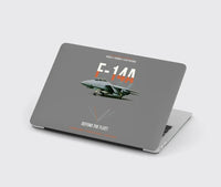 Thumbnail for F-14A Tomcat Defend The Fleet design on gray MacBook case