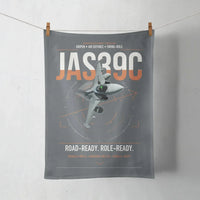 Thumbnail for Saab JAS 39C Gripen design on gray towel