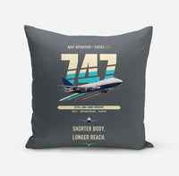 Thumbnail for Boeing 747SP design on gray pillow