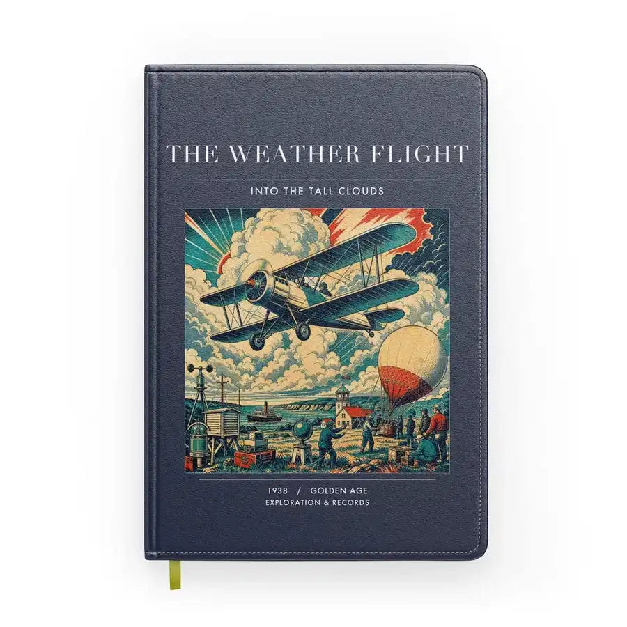 VINTAGE G4045 - The Weather Flight - Designed Notebooks design on navyblue