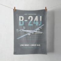 Thumbnail for B-24J Liberator design on gray towel