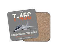 Thumbnail for T-45C Goshawk design on gray 1 piece coaster