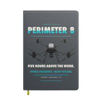 Thumbnail for Skyfront Perimeter 8 design on gray notebook
