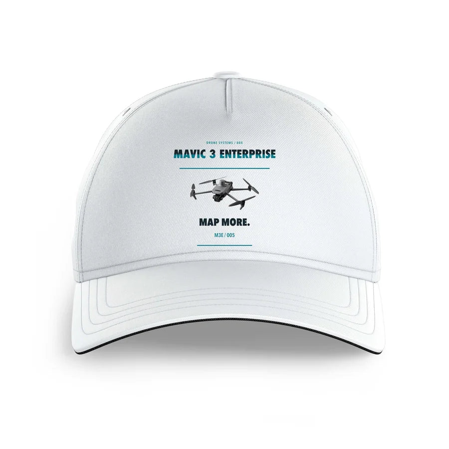 DJI Mavic 3 Enterprise design on white printed hat