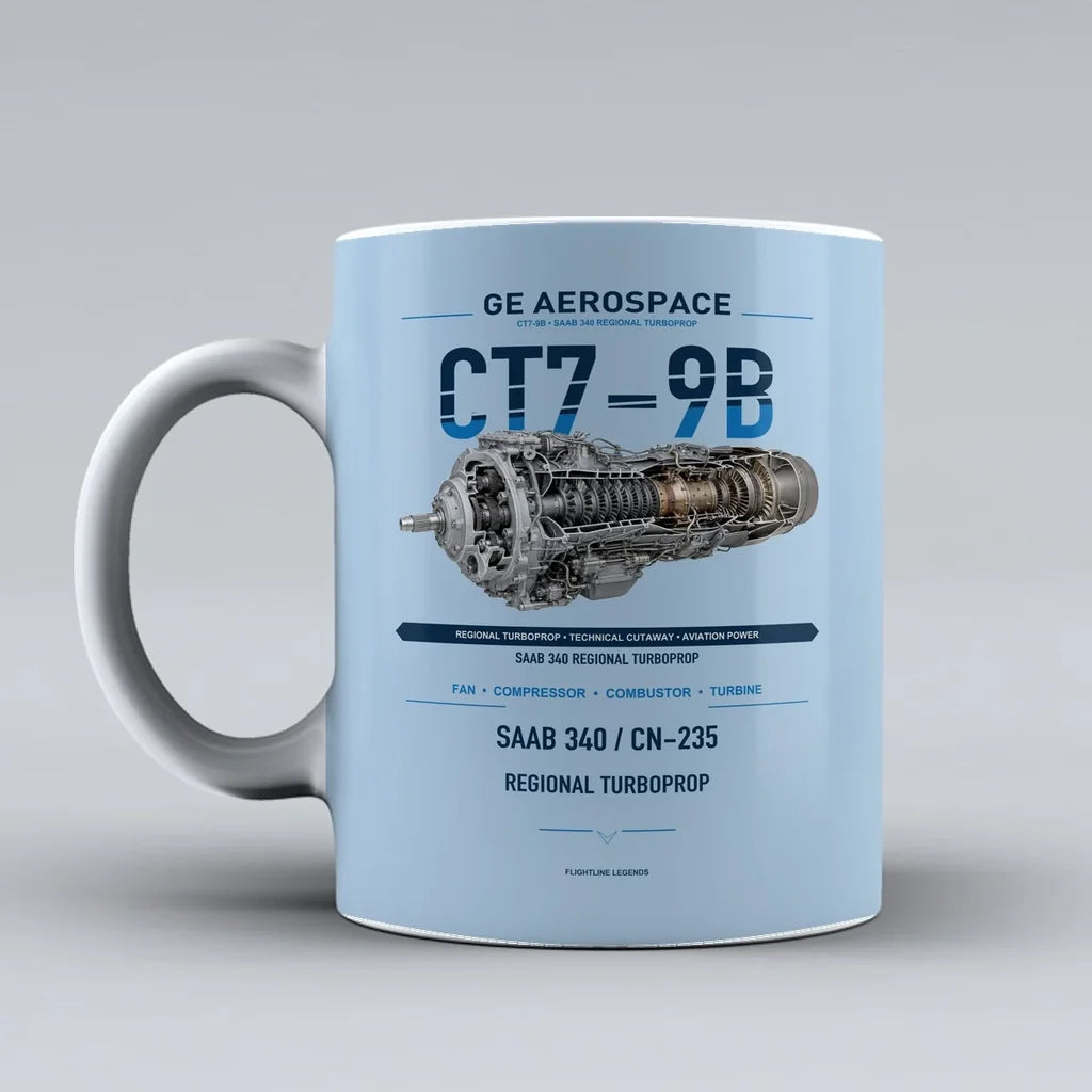Mug design on light blue ct7 9b