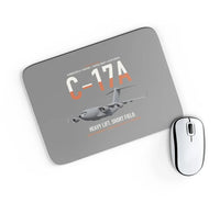 Thumbnail for C-17A Globemaster III design on gray rectangle mouse pad