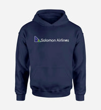Thumbnail for Solomon Airlines logo printed on navy blue hoodie