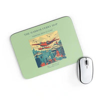 Thumbnail for VINTAGE G4361 - The Harbor Ferry Hop - Designed Mouse Pads design on lightgreen rectangle