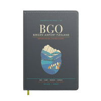 Thumbnail for Bergen Airport Flesland BGO - Seven-Rain Fjord Tapestry - Gray