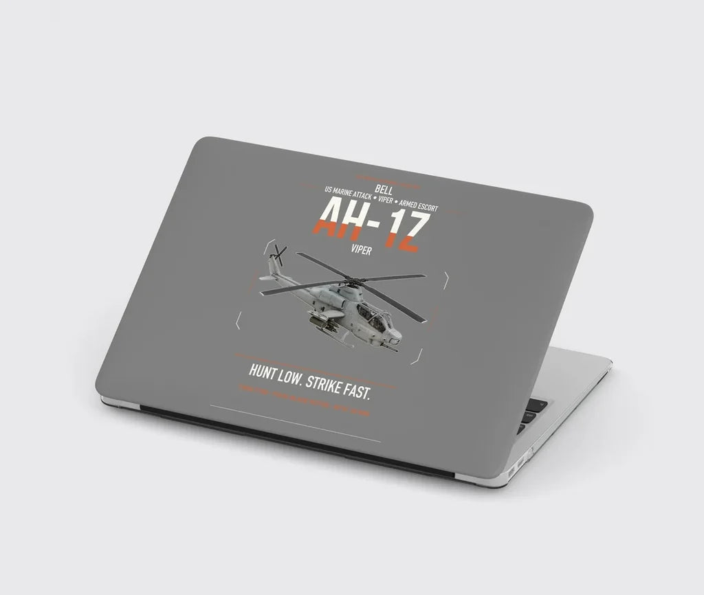 Bell AH-1Z Viper design on gray MacBook case